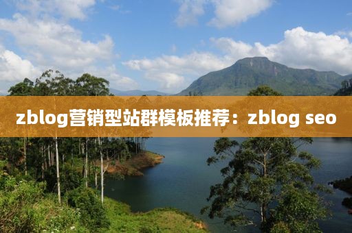 zblog营销型站群模板推荐：zblog seo